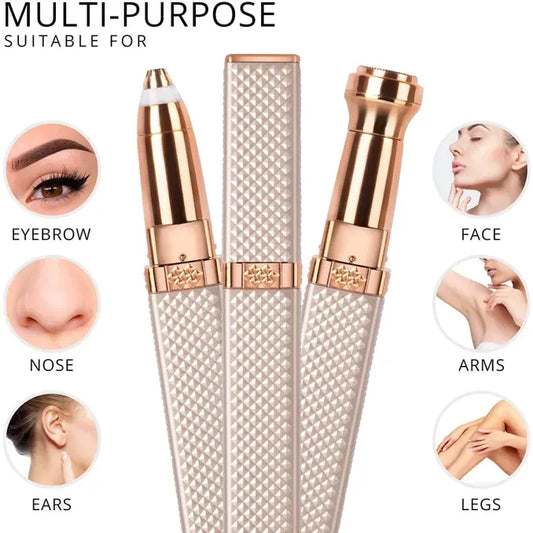 2-in-1 Flawless Hair Remover & Eyebrow Trimmer for Women